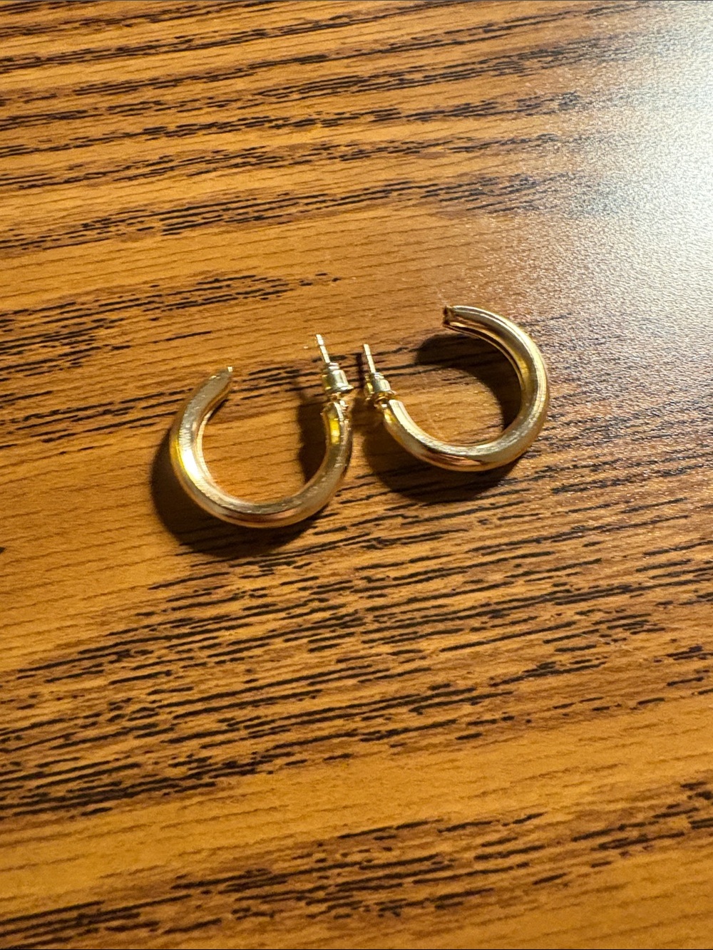 Classic Gold Hoop Stud Earrings - Women Jewelry